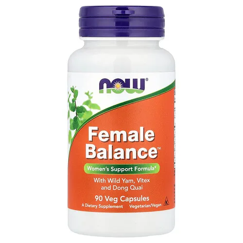 NOW Foods, Female Balance, Suplemento para reforzar la salud femenina, 90 cápsulas vegetales