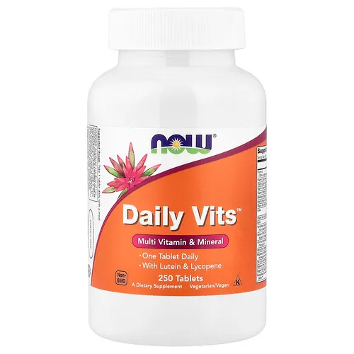 NOW Foods, Daily Vits™, Suplemento multivitamínico y multimineral, 250 comprimidos