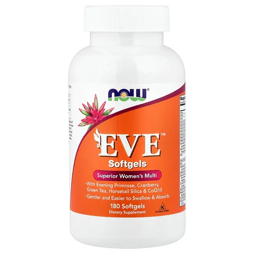 NOW Foods, EVE™, Suplemento multivitamínico superior para mujeres, 180 cápsulas blandas