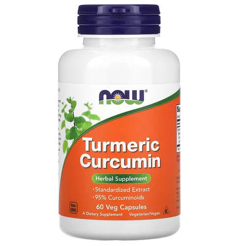 NOW Foods, Curcumina de cúrcuma, 60 cápsulas vegetales (665 mg por cápsula)