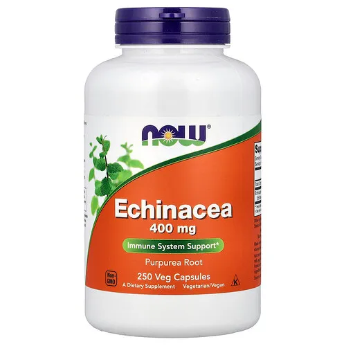 NOW Foods, Equinácea, 250 cápsulas vegetales (400 mg por cápsula)
