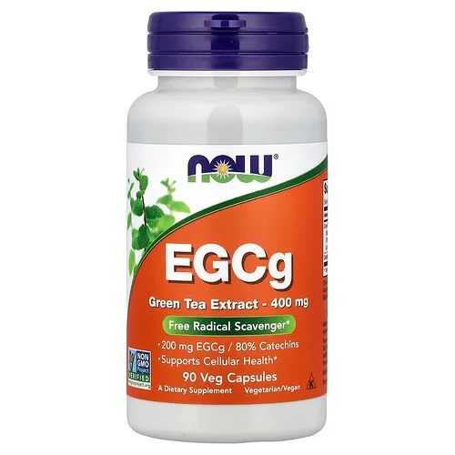 NOW Foods, EGCG, Extracto de té verde, 400 mg, 90 cápsulas vegetales
