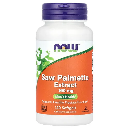 NOW Foods, Extracto de palma enana, 160 mg, 120 cápsulas blandas