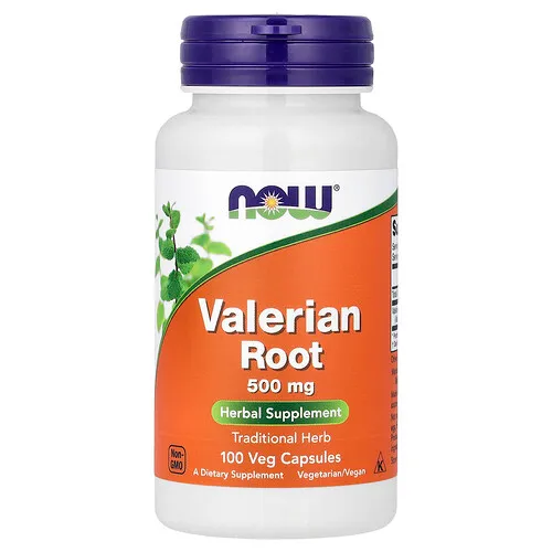 NOW Foods, Raíz de valeriana, 100 cápsulas vegetales (500 mg por cápsula)