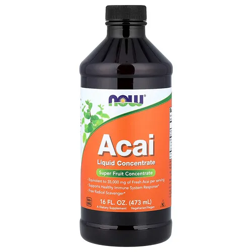 NOW Foods, Concentrado líquido de asaí, 473 ml (16 oz. líq.)