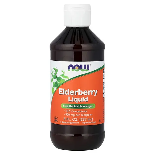 NOW Foods, Saúco líquido, 237 ml (8 oz. líq.)