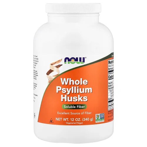 NOW Foods, Cáscaras de psyllium enteras, 340 g (12 oz)