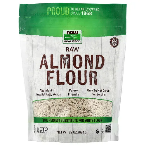 NOW Foods, Real Food, Harina de almendras crudas, 624 g (22 oz)