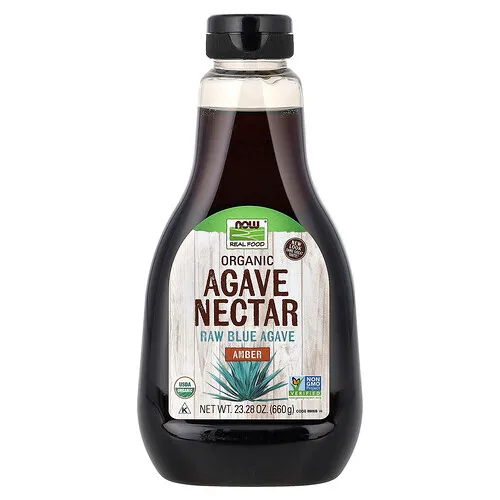 NOW Foods, Alimento de verdad, néctar de agave orgánico, ámbar, 23.28 oz (660 g)