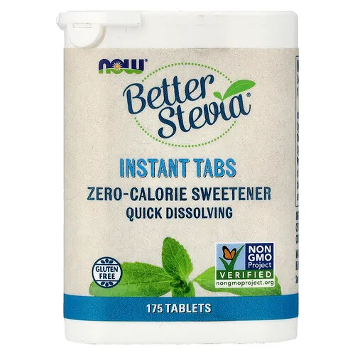 NOW Foods, Better Stevia®, Comprimidos instantáneos, 175 comprimidos