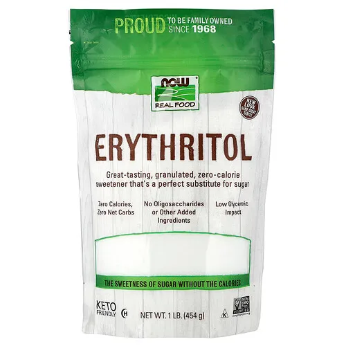 NOW Foods, Real Food, Eritritol, 454 g (1 lb)