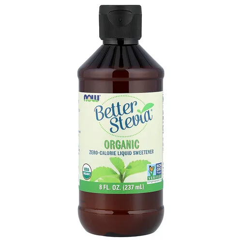 NOW Foods, Better Stevia®, Endulzante líquido orgánico sin calorías, 237 ml (8 oz. líq.)