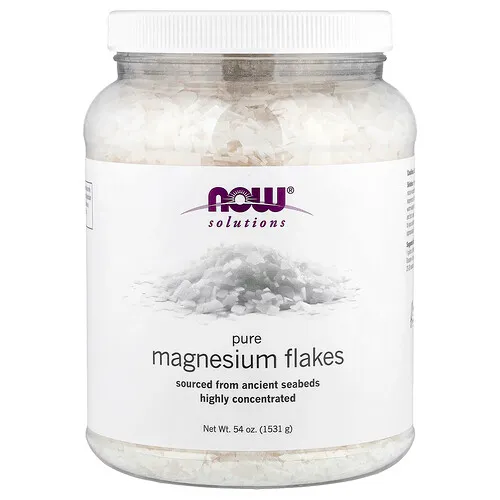 NOW Foods, Solutions, Magnesio puro en hojuelas, 1531 g (54 oz)