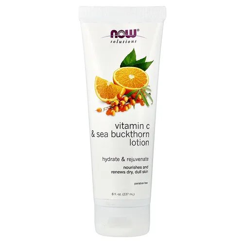 NOW Foods, Solutions, Loción con vitamina C y espino amarillo, 237 ml (8 oz. líq.)