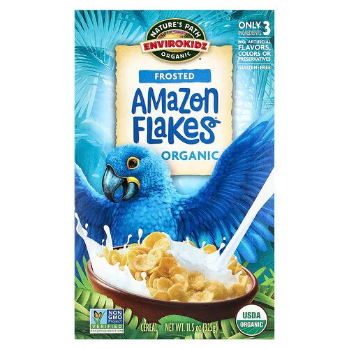 Nature's Path, EnviroKidz, Cereal orgánico Frosted Amazon Flakes®, 325 g (11,5 oz)