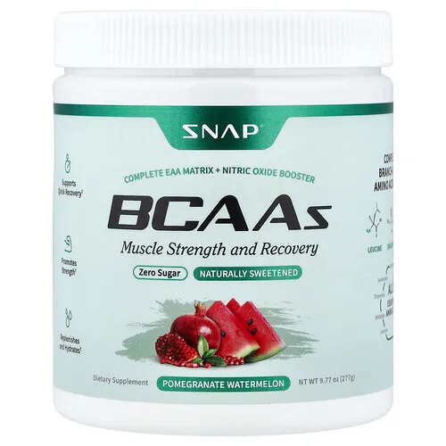 Snap Supplements, BCAA, Granada y sandía, 277 g (9,77 oz)