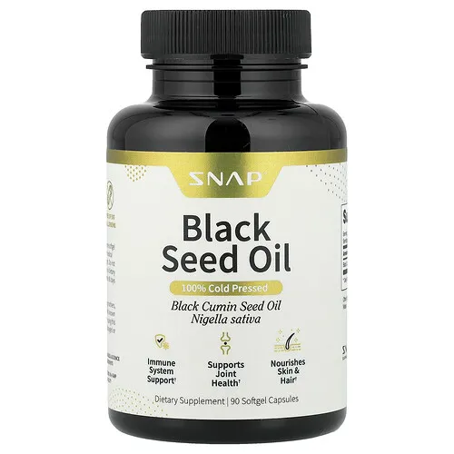 Snap Supplements, Aceite de semilla de comino negro, 90 cápsulas blandas (500 mg por cápsula blanda)
