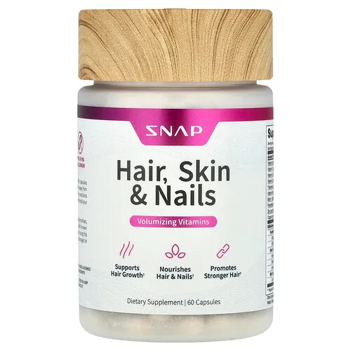 Snap Supplements, Cabello, piel y uñas, 60 cápsulas