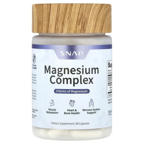 Snap Supplements, Complejo de magnesio, 60 cápsulas