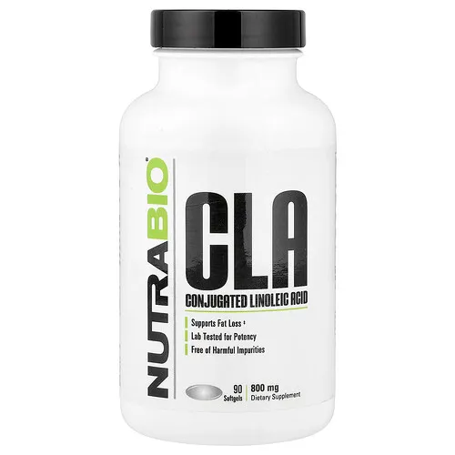 NutraBio, CLA, 800 mg, 90 cápsulas blandas