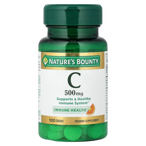 Nature's Bounty, Vitamina C, 500 mg, 100 comprimidos