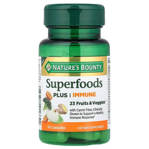 Nature's Bounty, Superalimentos potenciadores del sistema inmunitario, 30 cápsulas