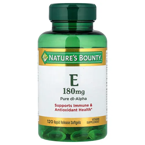 Nature's Bounty, Vitamina E, 180 mg, 120 cápsulas blandas de liberación rápida