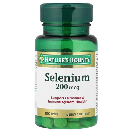 Nature's Bounty, Selenio, 200 mcg, 100 Tabletas