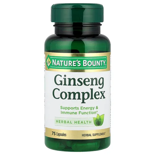 Nature's Bounty, Complejo Ginseng, 75 cápsulas