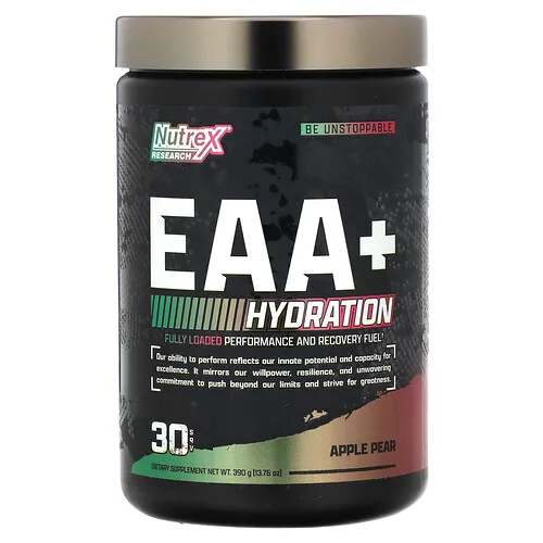Nutrex Research, EAA + Hydration, Manzana y pera, 390 g (13,76 oz)