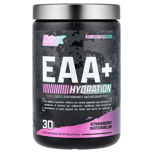 Nutrex Research, EAA + Hydration, Fresa y sandía, 390 g (13,76 oz)