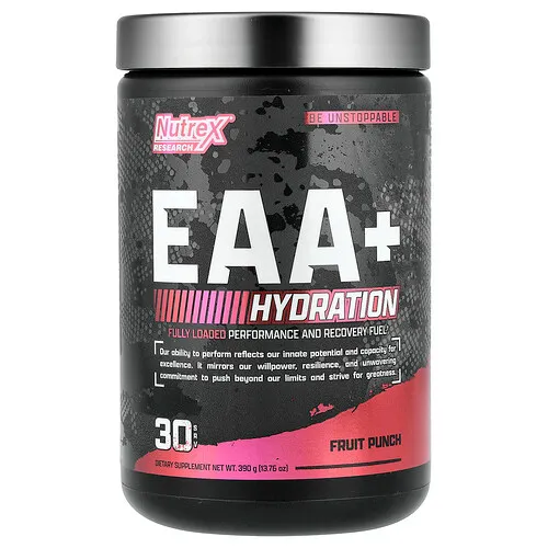 Nutrex Research, EAA + Hydration, Ponche de frutas, 390 g (13,76 oz)