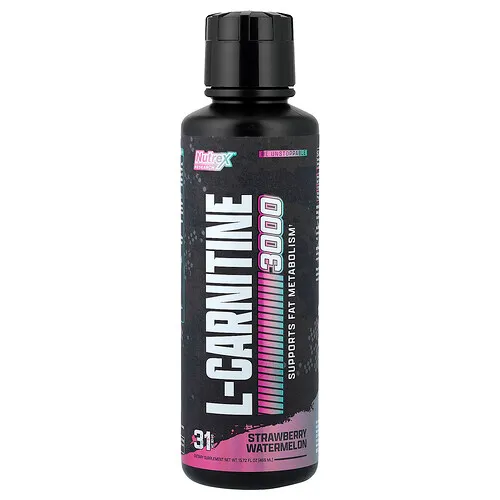 Nutrex Research, L-carnitina 3000, Fresa y sandía, 465 ml (15,72 oz. líq.)