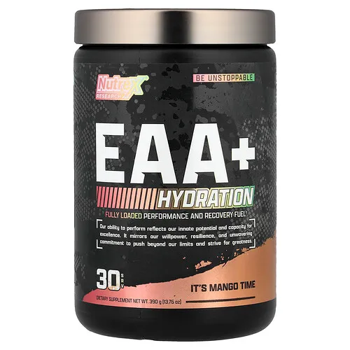 Nutrex Research, EAA+ Hydration, Es la hora del mango, 390 g (13,76 oz)