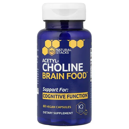 Natural Stacks, Acetylcholine Brain Food™, 60 cápsulas veganas