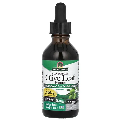 Nature's Answer, Extracto de hoja de olivo, Estandarizado, Sin alcohol, 600 mg, 60 ml (2 oz. líq.)