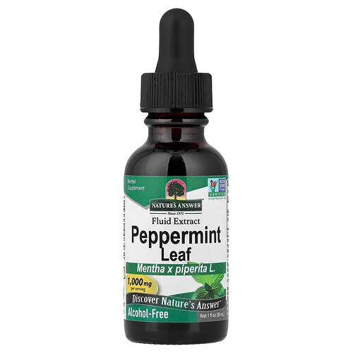 Nature's Answer, Hoja de menta, Extracto fluido, Sin alcohol, 30 ml (1 oz. líq.)