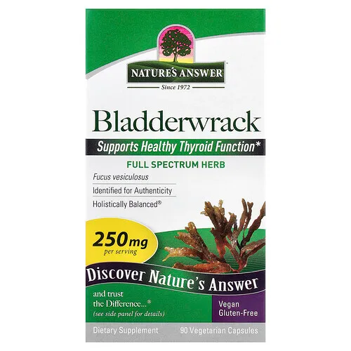 Nature's Answer, Sargazo, 250 mg, 90 cápsulas vegetales