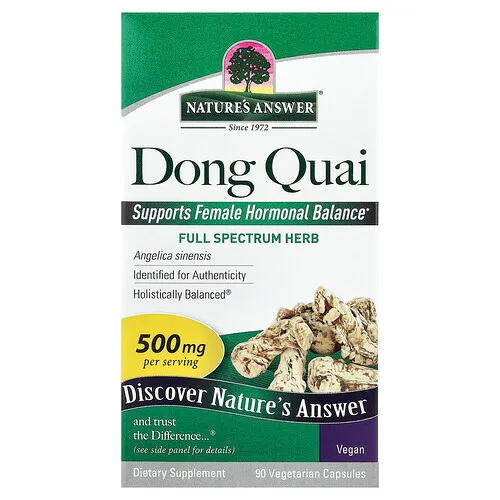 Nature's Answer, Dong quai, 500 mg, 90 cápsulas vegetales