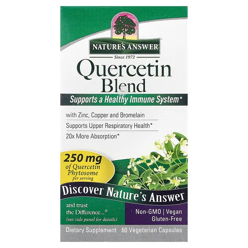 Nature's Answer, Mezcla de quercetina, 60 cápsulas vegetales