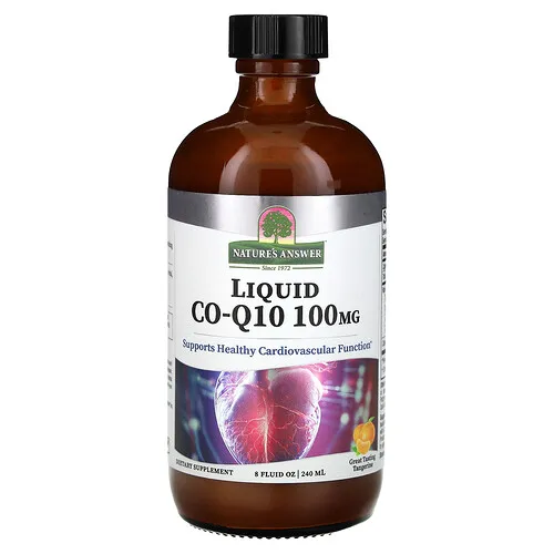 Nature's Answer, CoQ10 líquida, Mandarina, 100 mg, 240 ml (8 oz. líq.)
