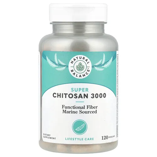 Natural Balance, Superquitosano 3000, 120 cápsulas vegetales (750 mg por cápsula)