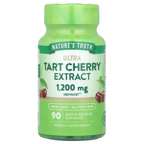 Nature's Truth, Extracto de cereza ultra ácida, 1200 mg, 90 cápsulas de liberación rápida