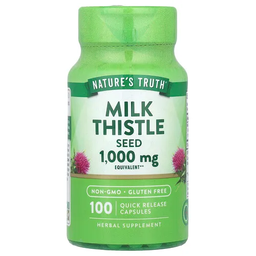 Nature's Truth, Semilla de cardo mariano, 1000 mg, 100 cápsulas de liberación rápida