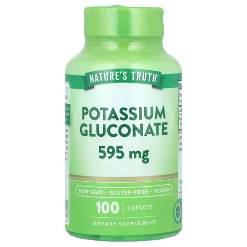Nature's Truth, Gluconato de potasio, 595 mg, 100 comprimidos