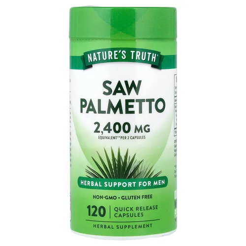 Nature's Truth, Palma enana americana, 120 mg, 120 cápsulas de liberación rápida (300 mg por cápsula)
