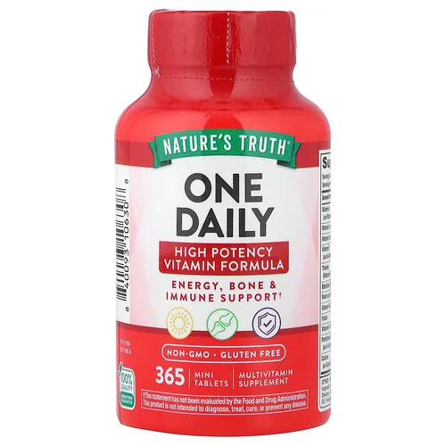 Nature's Truth, Suplemento multivitamínico de una ingesta diaria, 365 minicomprimidos