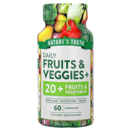 Nature's Truth, Más frutas y vegetales a diario, 60 cápsulas