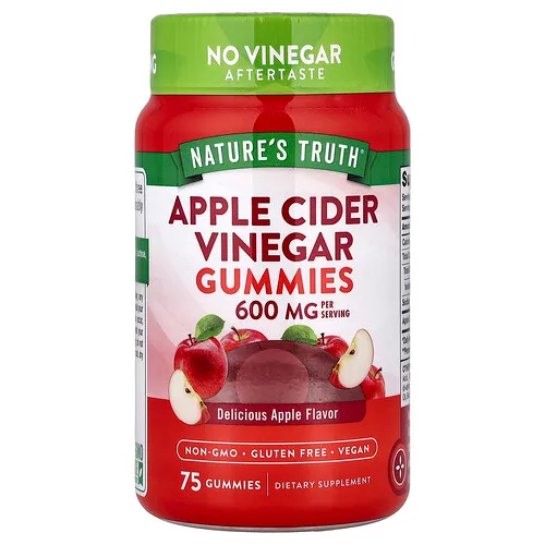 Nature's Truth, Gomitas de vinagre de sidra de manzana, Manzana, 75 gomitas