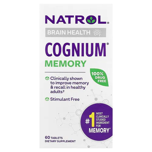 Natrol, Cognium®, Suplemento para favorecer la memoria, 100 mg, 60 comprimidos
